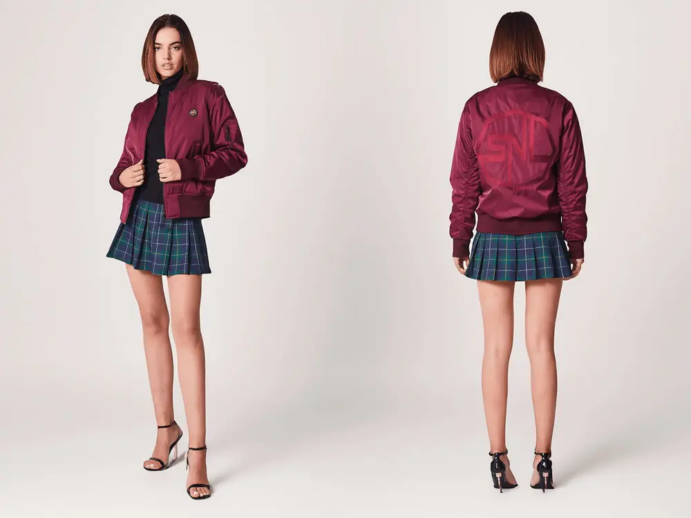 SNL Bomber Jacket Burgundy